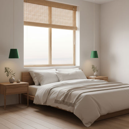 Leuchtnatur Naturlampe Konus | Pendelleuchte von LeuchtNatur Loden grün