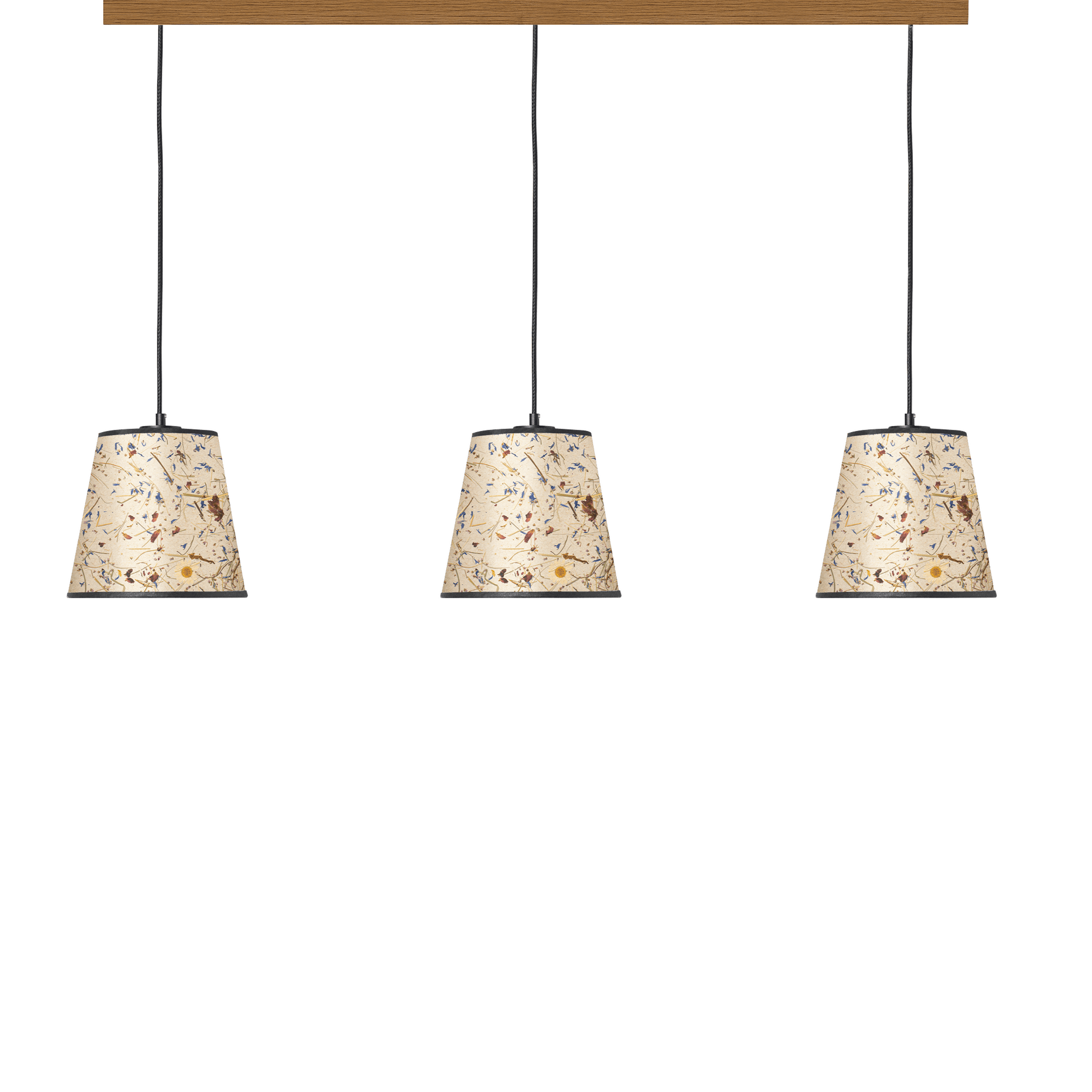 Leuchtnatur Schwarz Natur Pendelleuchte Konus 3er Set von LeuchtNatur | Handgemacht in Almwiese light