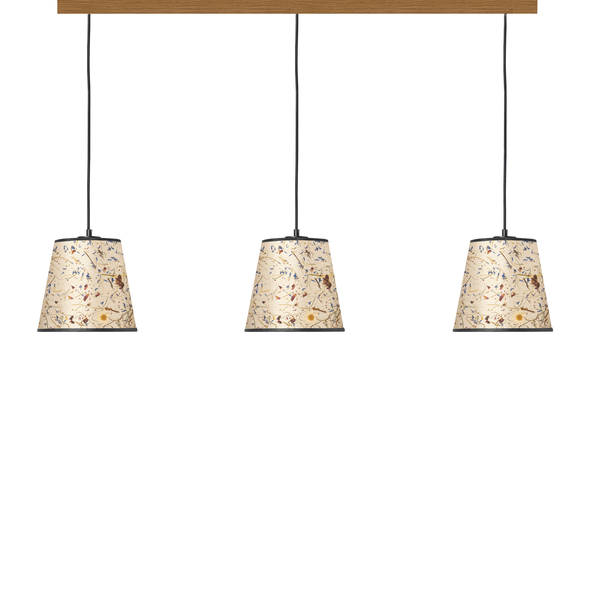 Leuchtnatur Schwarz Natur Pendelleuchte Konus 3er Set von LeuchtNatur | Handgemacht in Almwiese light