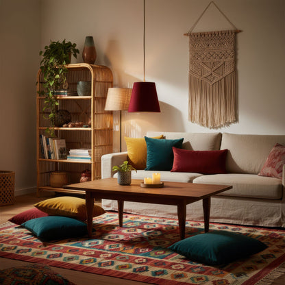 Leuchtnatur Schwarz Naturlampe Konus | Pendelleuchte von LeuchtNatur Loden rot