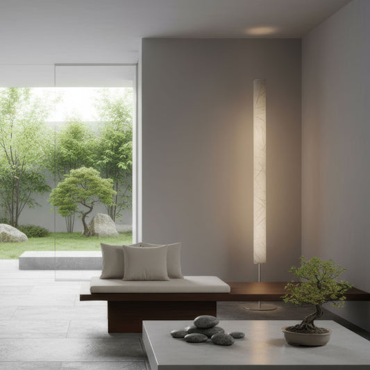 LeuchtNatur Stehleuchte Columna Stehlampe Blätter mit Stab