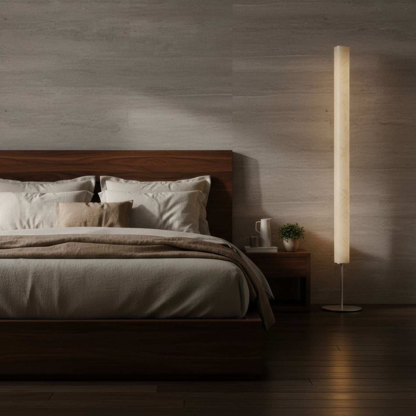 LeuchtNatur Stehleuchte Columna Stehlampe Blätter mit Stab