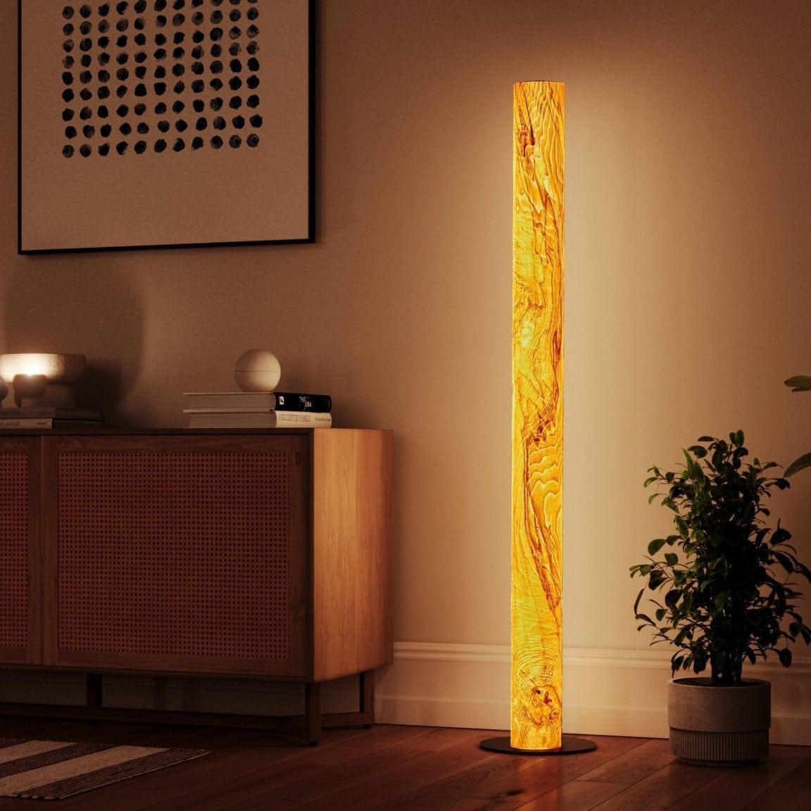 LeuchtNatur Stehleuchte Columna Stehlampe Olivesche Maser