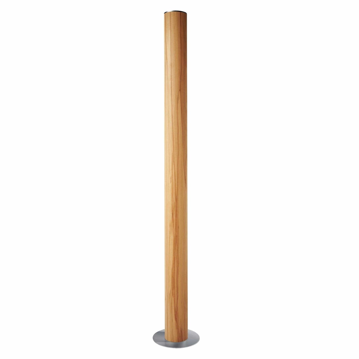 LeuchtNatur Stehleuchte Edelstahl Columna Stehlampe Kernbuche