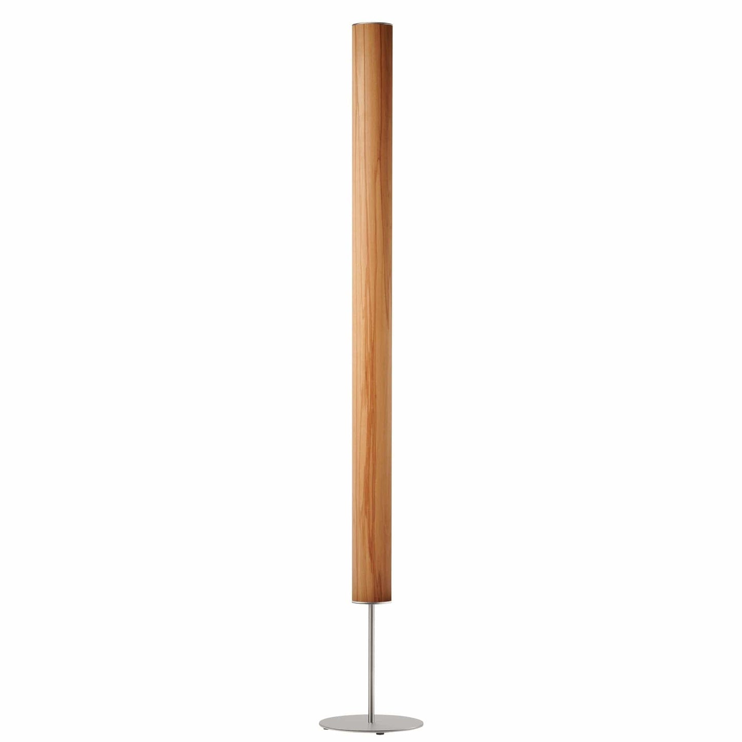 LeuchtNatur Stehleuchte Edelstahl Columna Stehlampe Kernbuche mit Stab