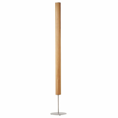 LeuchtNatur Stehleuchte Edelstahl Gracia Stehlampe Kernbuche - mit Stab