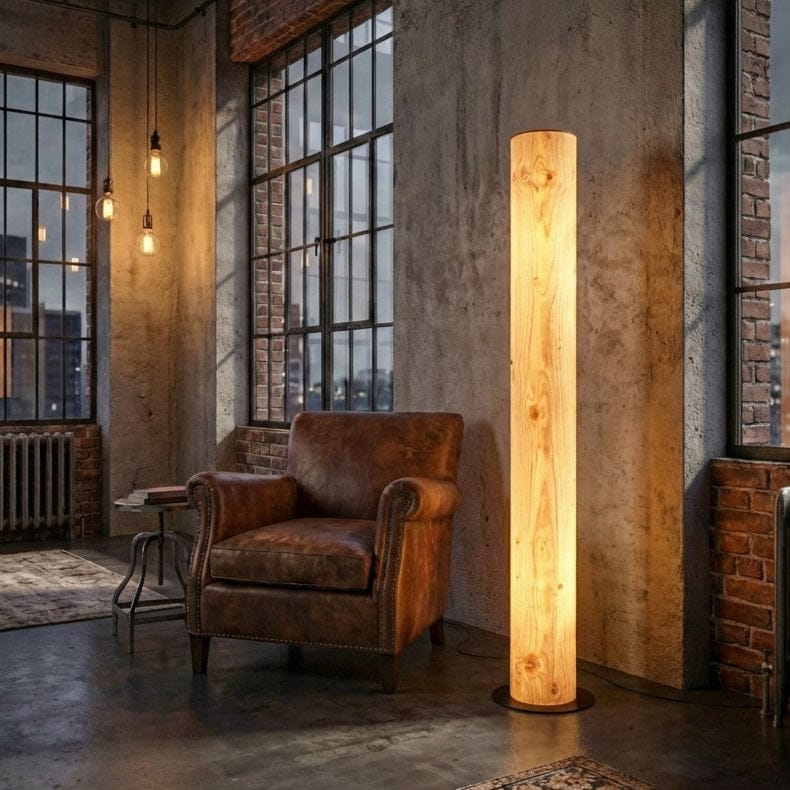 LeuchtNatur Stehleuchte Eiche / Schwarz Lucerna