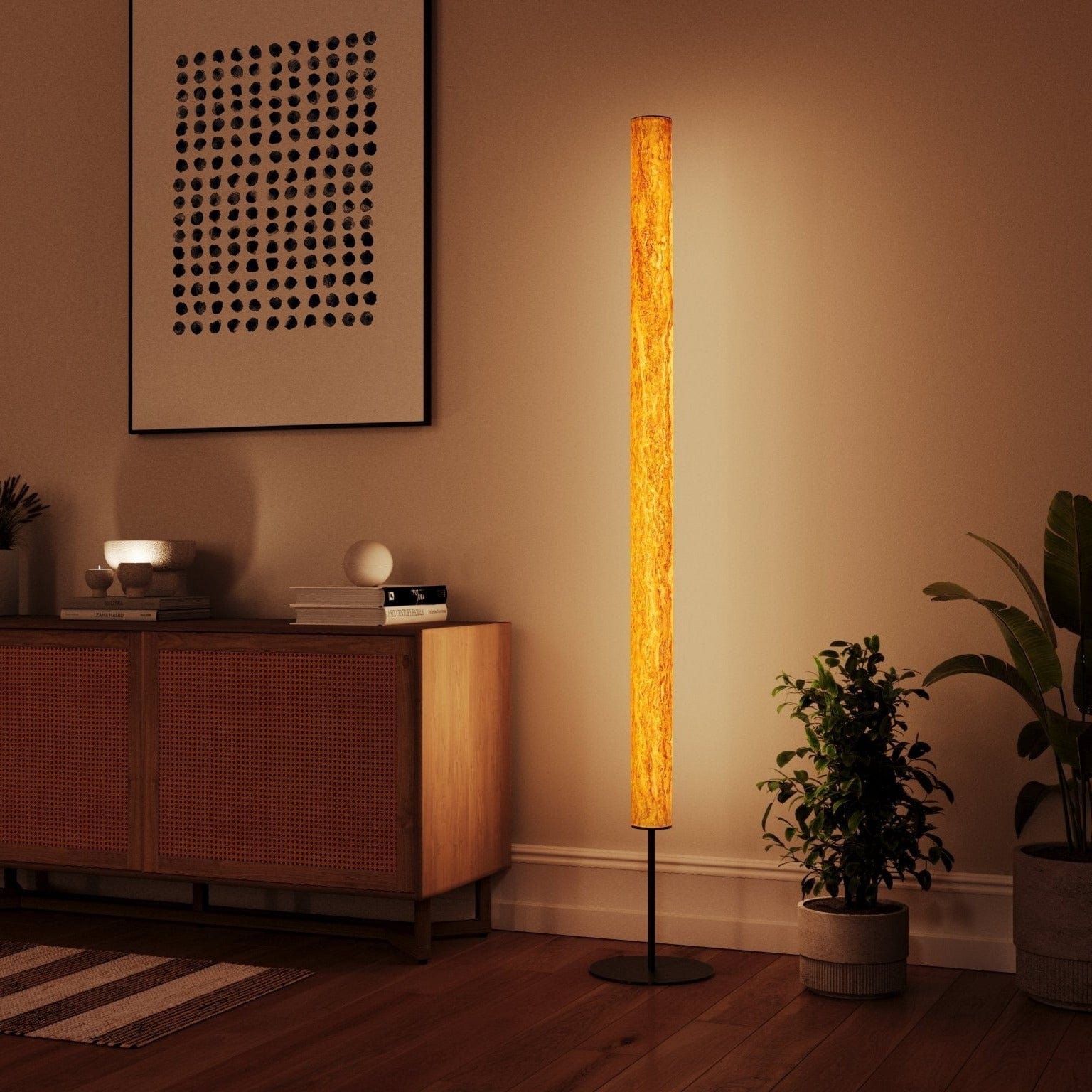 LeuchtNatur Stehleuchte Gracia Stehlampe Birke Maser - mit Stab