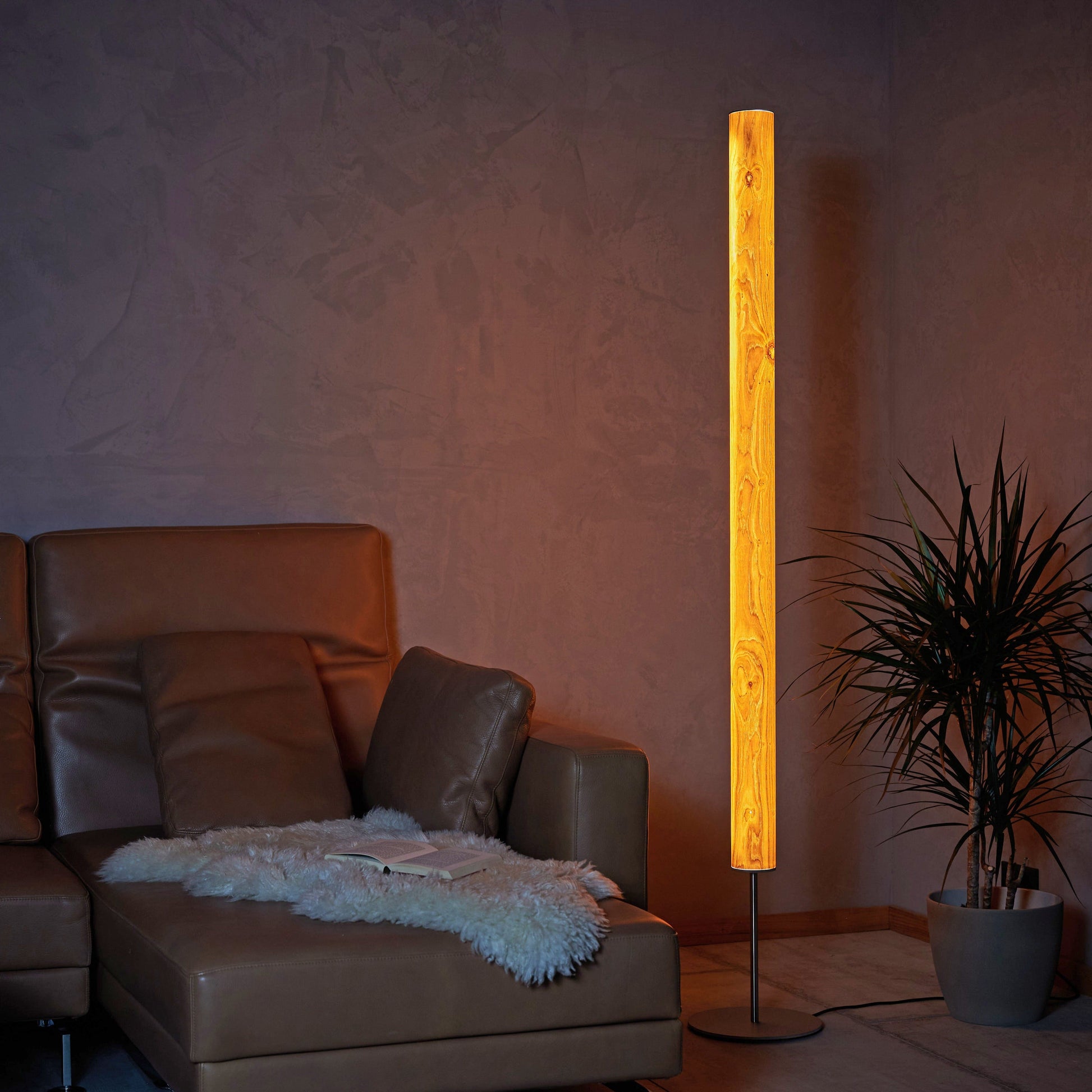 LeuchtNatur Stehleuchte Gracia Stehlampe Eiche - mit Stab
