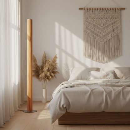 LeuchtNatur Stehleuchte Holzfurnier Lampe Gracia | Kernbuche von LeuchtNatur