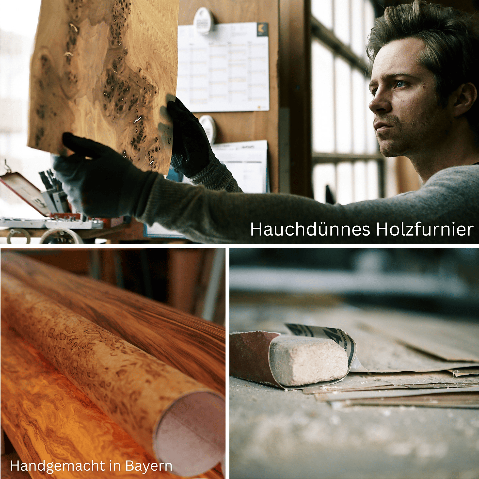 LeuchtNatur Stehleuchte Holzfurnier Stehlampe Arbor von LeuchtNatur | Handgemacht in Eiche