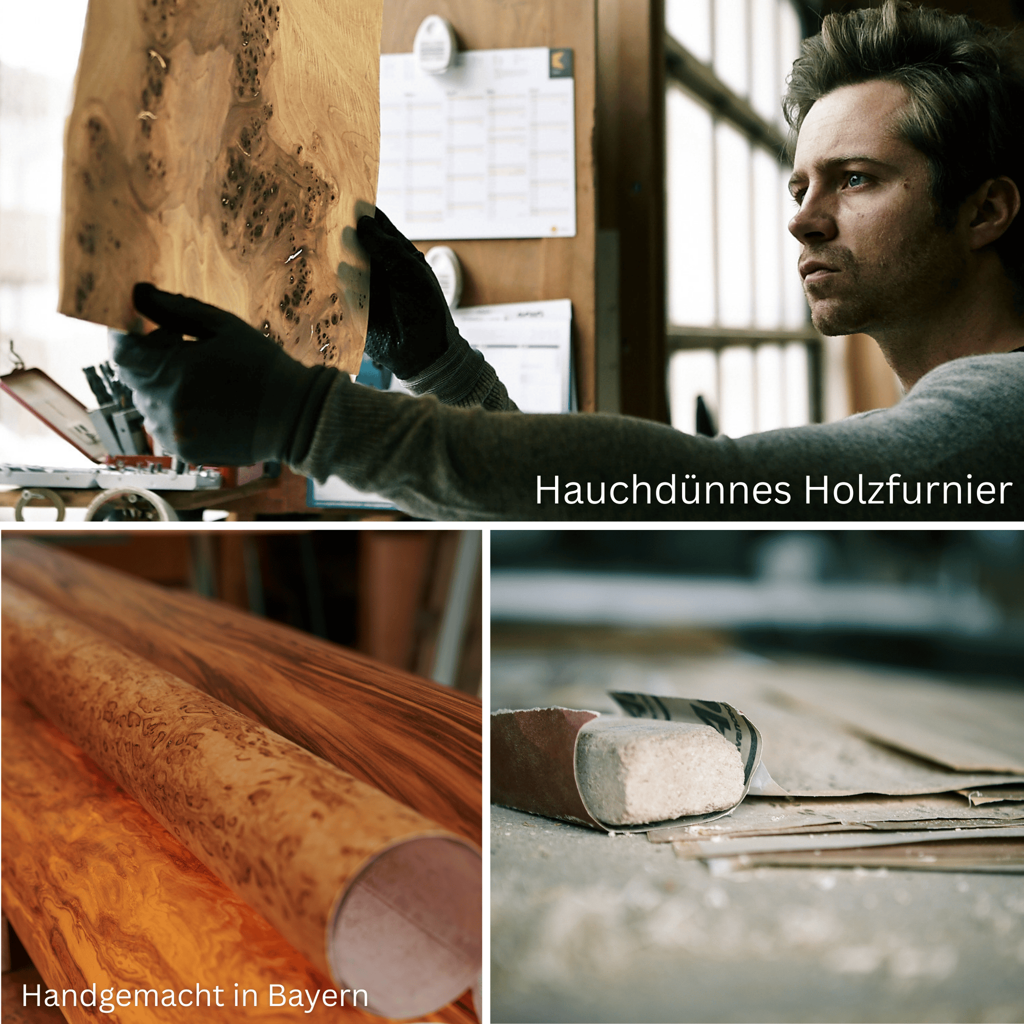 LeuchtNatur Stehleuchte Holzfurnier Stehlampe Arbor von LeuchtNatur | Handgemacht in Eiche