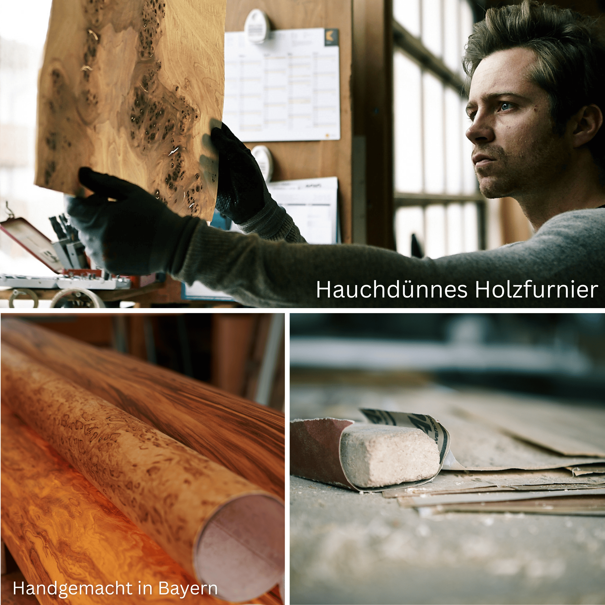 LeuchtNatur Stehleuchte Holzfurnier Stehlampe Arbor von LeuchtNatur | Handgemacht in Eiche