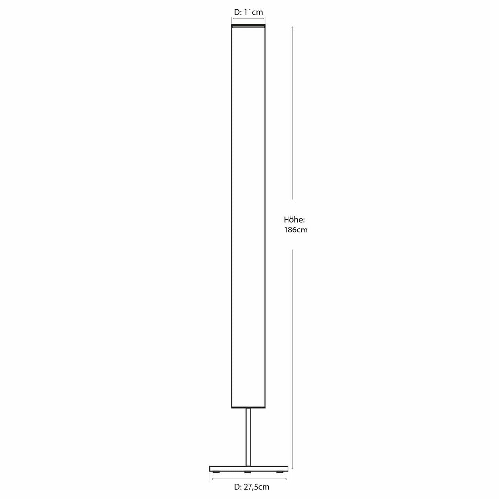 LeuchtNatur Stehleuchte Holzfurnier Stehlampe Columna von LeuchtNatur | handgemacht in Birke Maser mit Stab