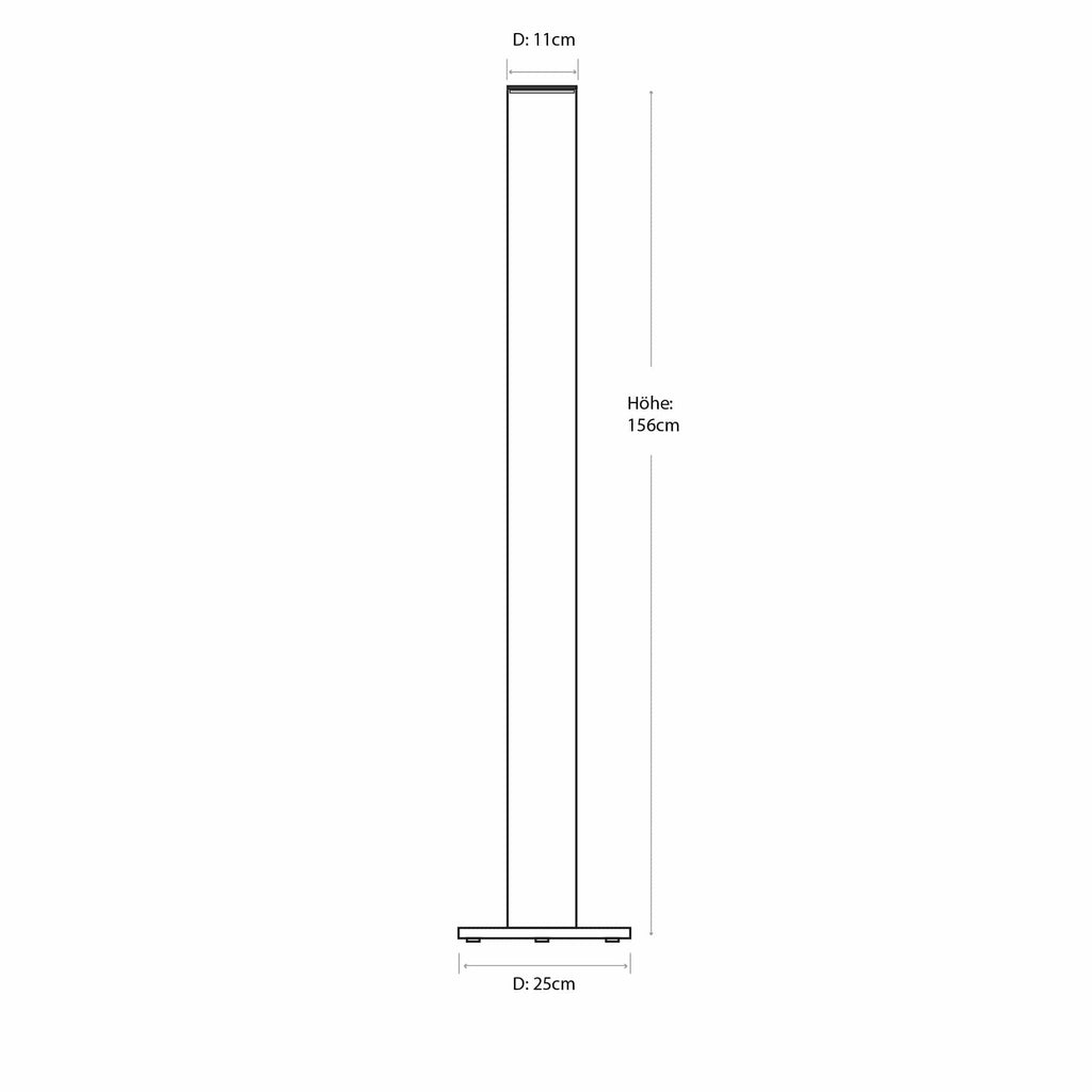 LeuchtNatur Stehleuchte Holzfurnier Stehlampe Columna von LeuchtNatur | Handgemacht in Olivesche Maser