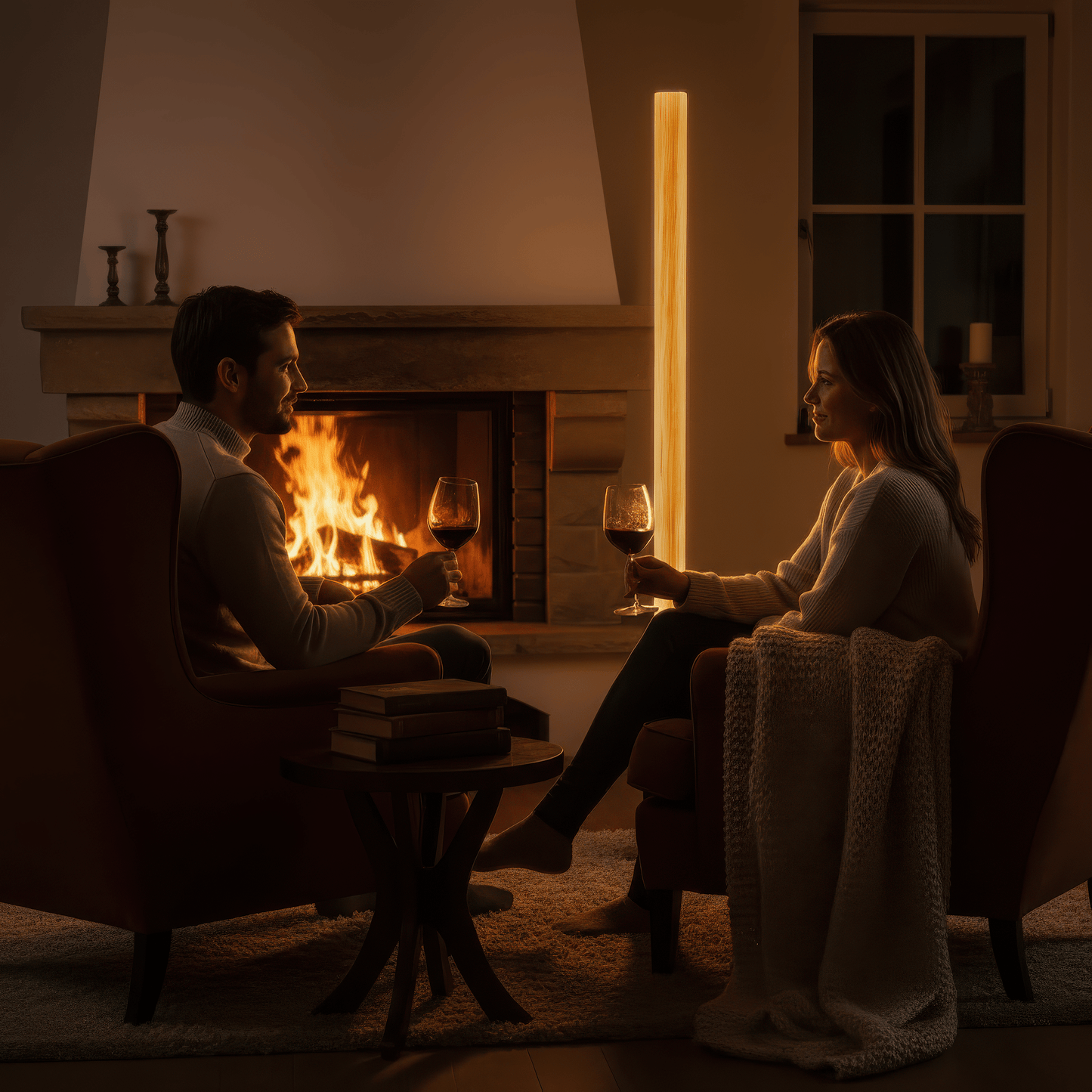 LeuchtNatur Stehleuchte Holzfurnier Stehlampe Gracia von LeuchtNatur | handgemacht in Nussbaum Satin