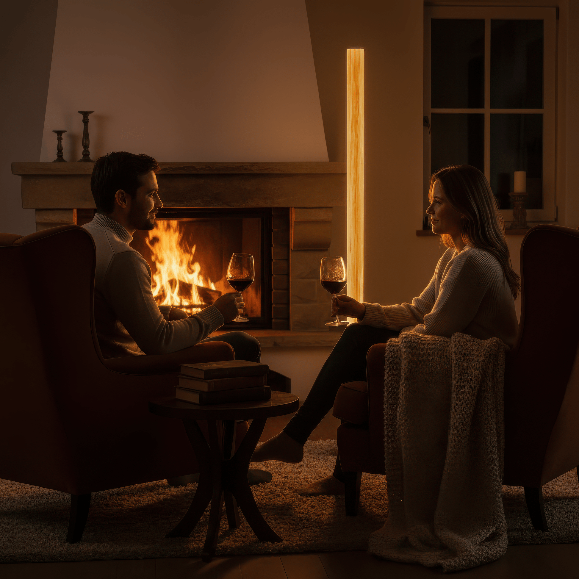 LeuchtNatur Stehleuchte Holzfurnier Stehlampe Gracia von LeuchtNatur | handgemacht in Nussbaum Satin