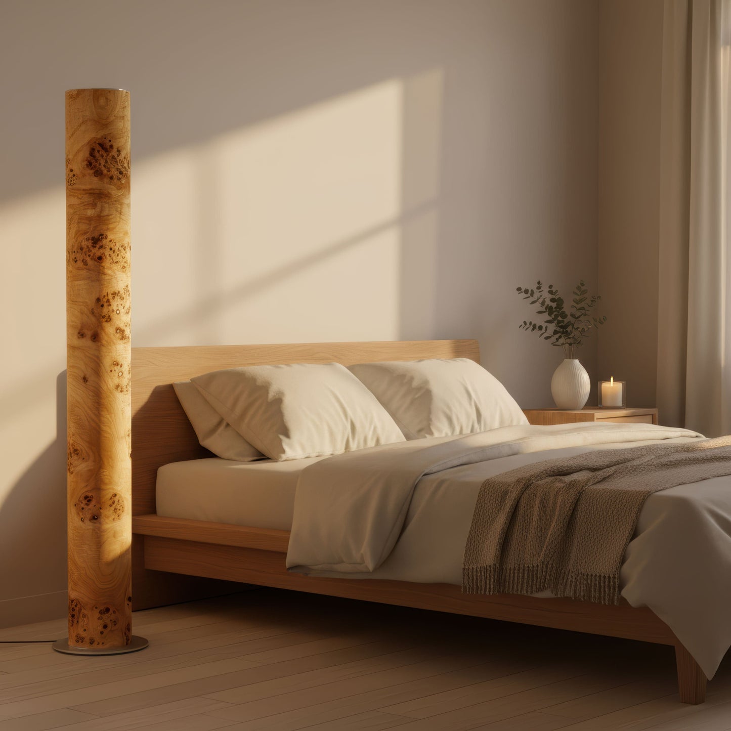 LeuchtNatur Stehleuchte Lucerna Stehlampe Pappel