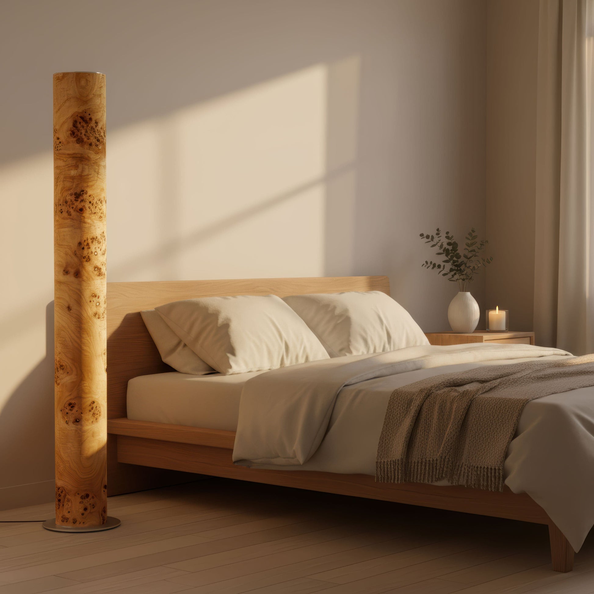 LeuchtNatur Stehleuchte Lucerna Stehlampe Pappel