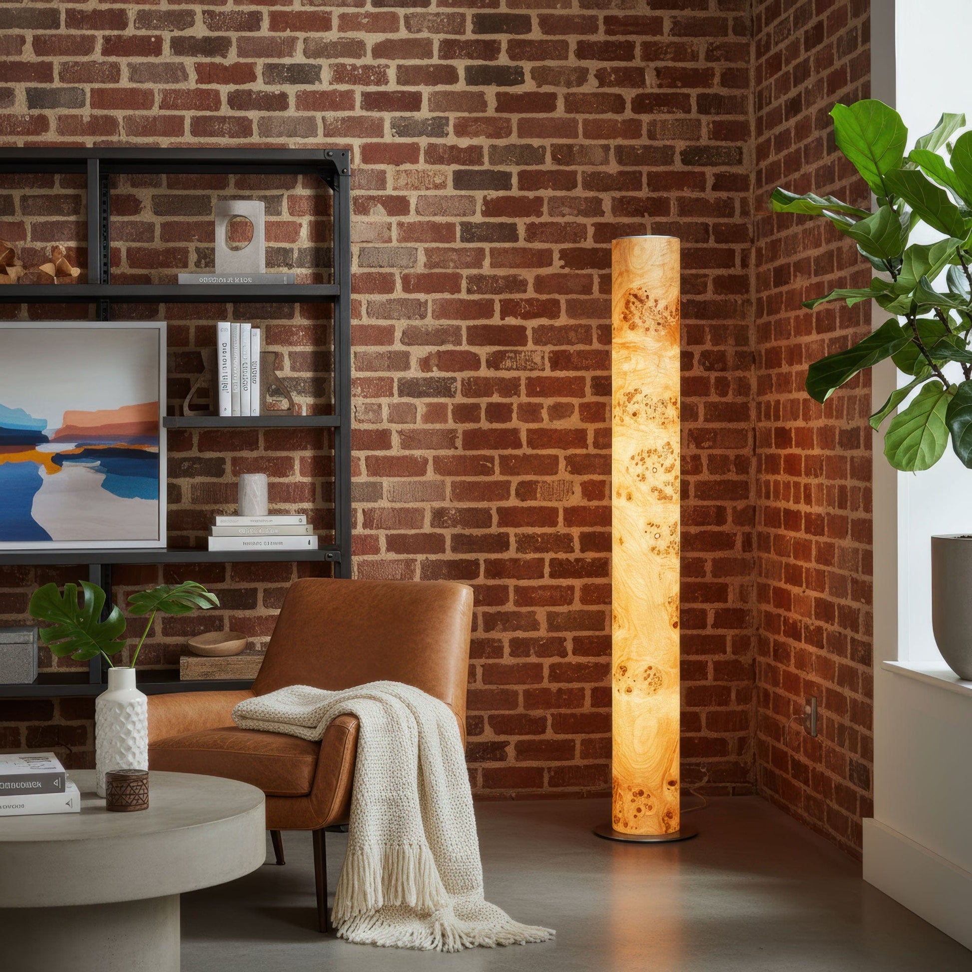 LeuchtNatur Stehleuchte Lucerna Stehlampe Pappel