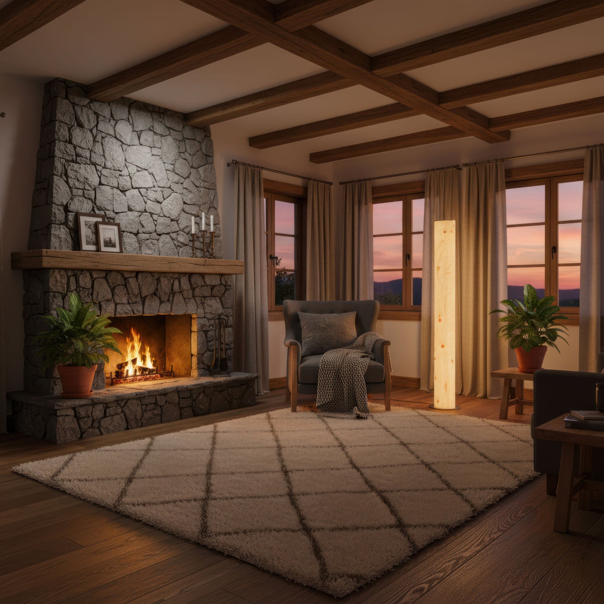 LeuchtNatur Stehleuchte Lucerna Stehlampe Zirbe