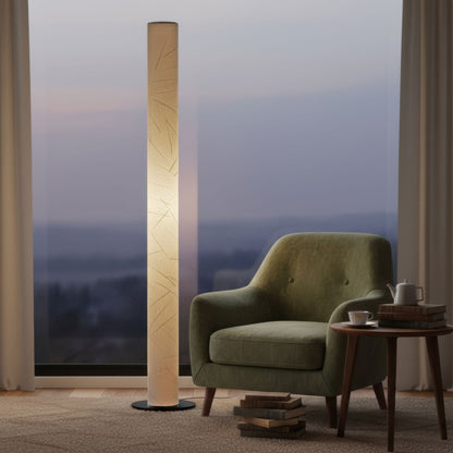 LeuchtNatur Stehleuchte Schwarz Columna Design Stehlampe | Blätter von LeuchtNatur
