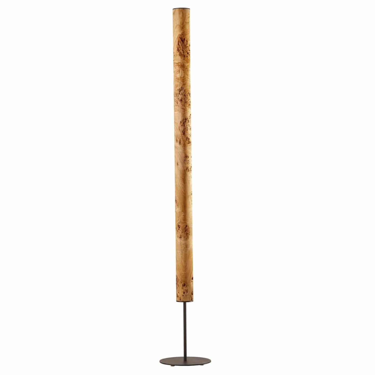 LeuchtNatur Stehleuchte Schwarz Gracia Stehlampe Pappel Maser - mit Stab