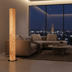 LeuchtNatur Stehleuchte Schwarz Holzfurnier Stehlampe Lucerna von LeuchtNatur | Handgemacht in Olivesche