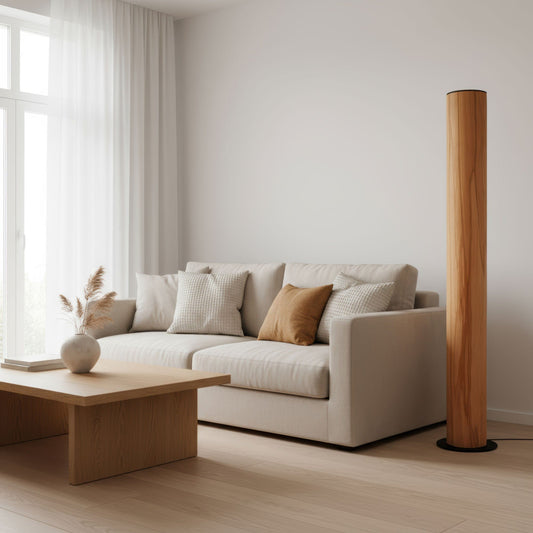 LeuchtNatur Stehleuchte Schwarz Lucerna Stehlampe Kernbuche