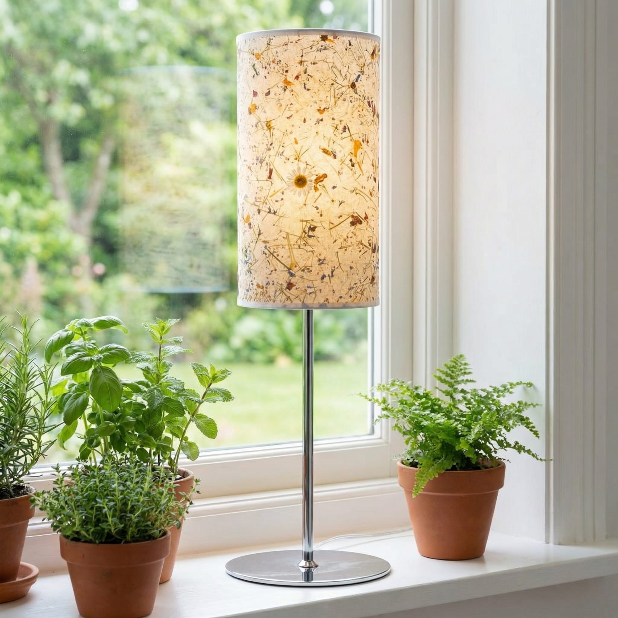 LeuchtNatur Tischleuchte Almwiese Light / Edelstahl Arboreus