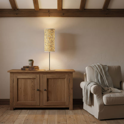 LeuchtNatur Tischleuchte Arboreus Tischlampe Heu mit Kornblumen