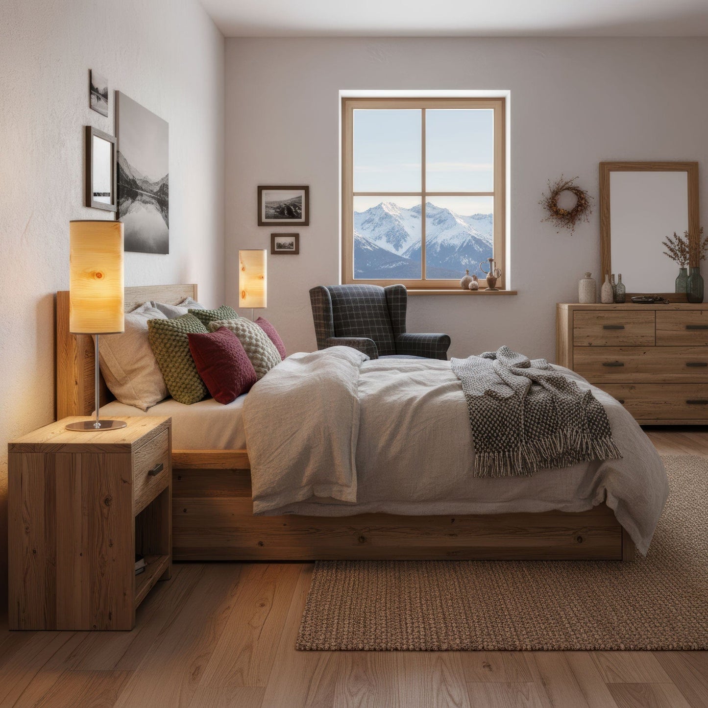 LeuchtNatur Tischleuchte Arboreus Tischlampe Zirbe