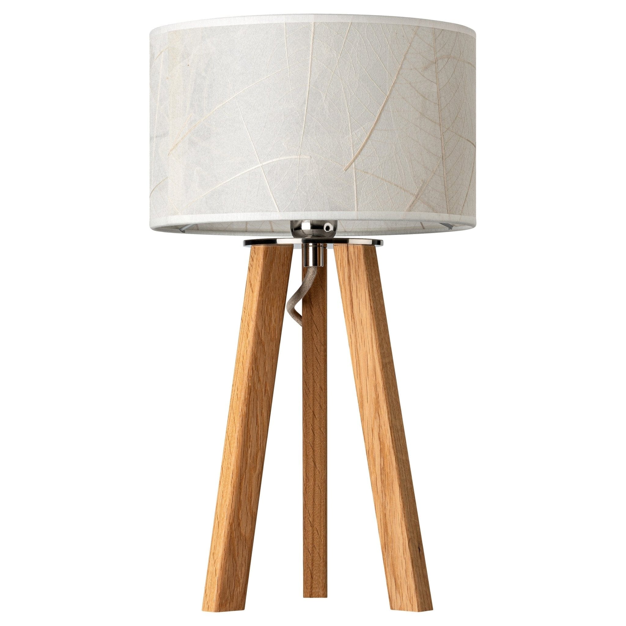 Leuchtnatur Tischleuchte Ligna Blätter Eiche