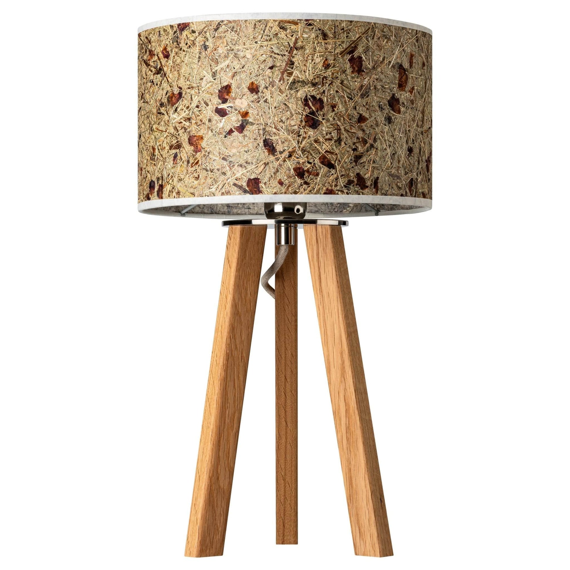 Leuchtnatur Tischleuchte Eiche Ligna Tischleuchte Rosenblüte