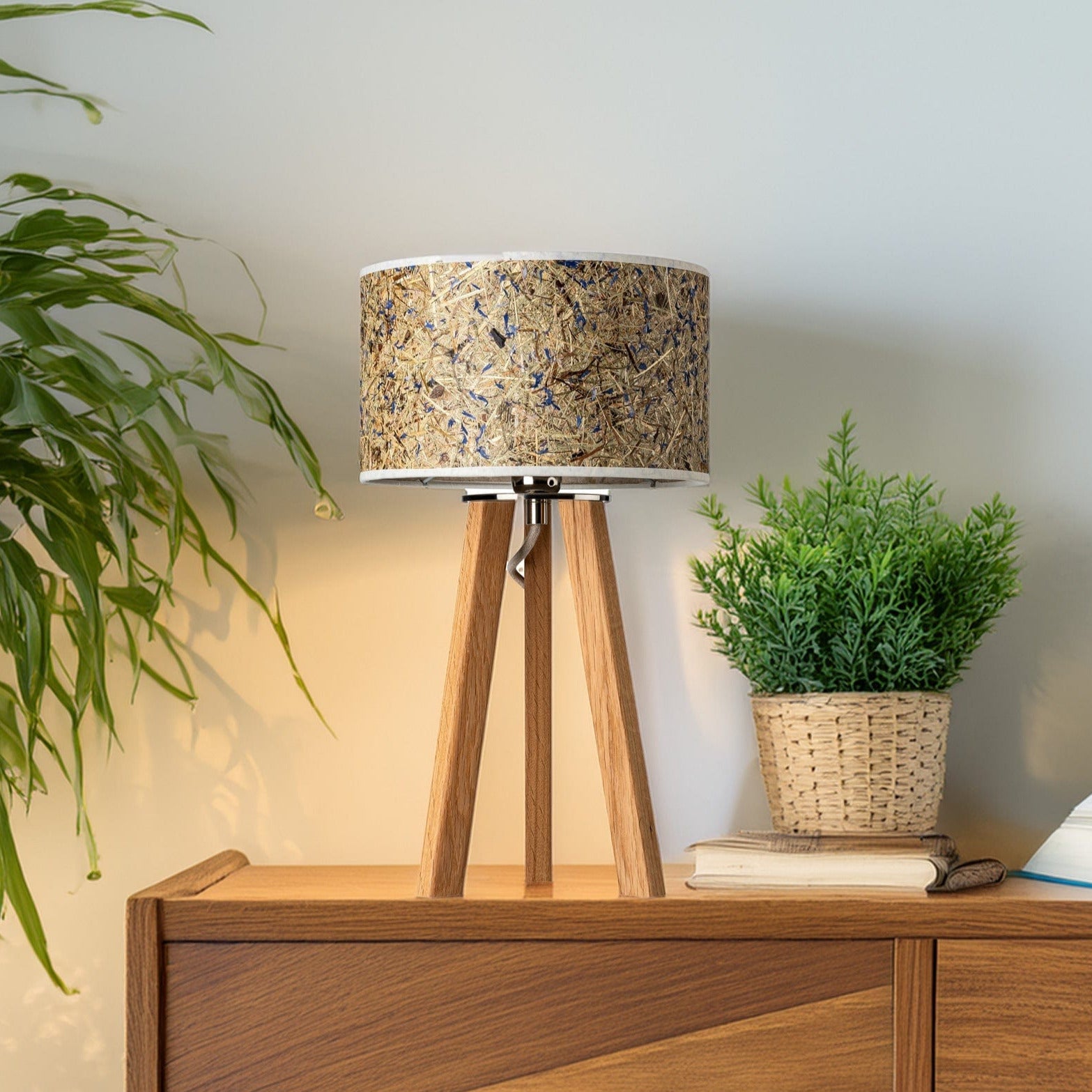 Leuchtnatur Tischleuchte Ligna Tischleuchte Kornblume