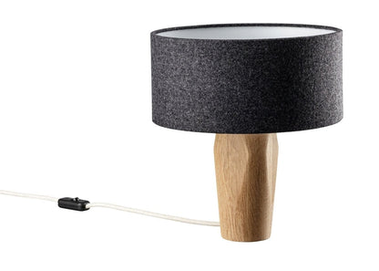 LeuchtNatur Tischleuchte/Nachttischlampe Eiche Pura Nachttischlampe Loden Anthrazit