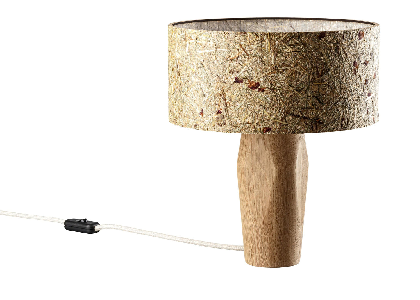 LeuchtNatur Tischleuchte/Nachttischlampe Eiche Pura Nachttischlampe Rosenblüte