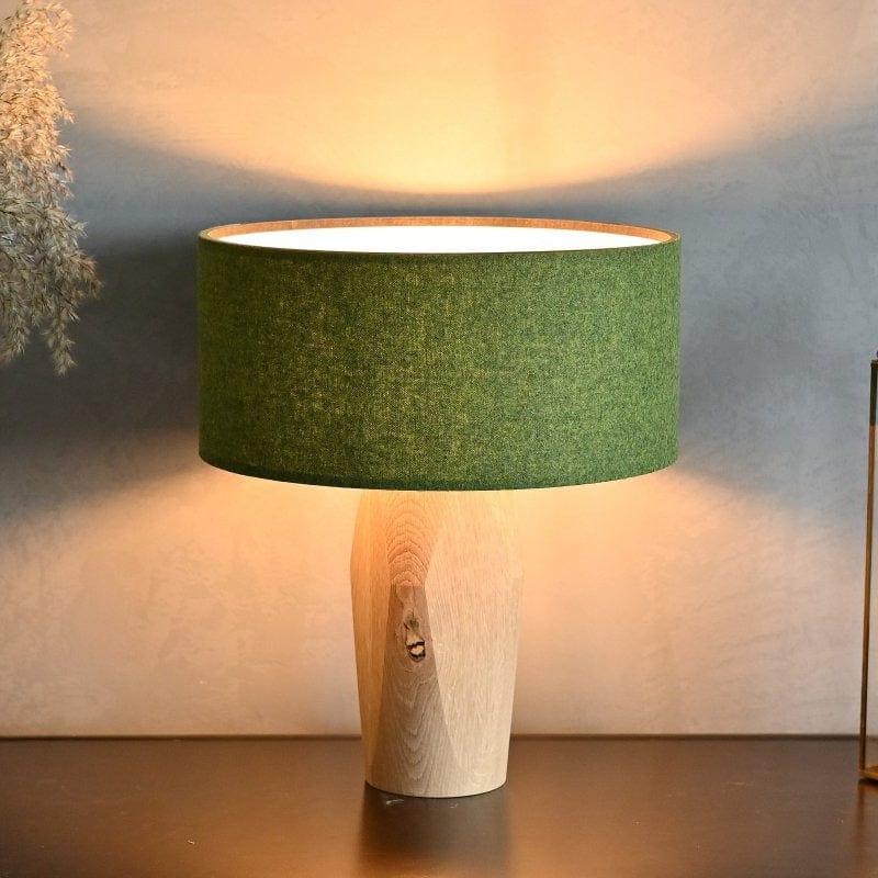 LeuchtNatur Tischleuchte/Nachttischlampe Pura Nachttischlampe Loden Grün
