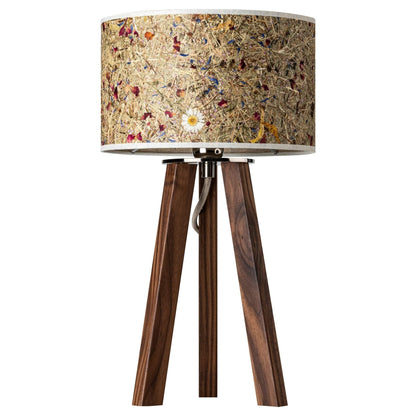 Leuchtnatur Tischleuchte Nussbaum Ligna Tischleuchte Almwiese