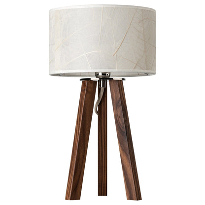 Leuchtnatur Tischleuchte Nussbaum Ligna Tischleuchte Blätter