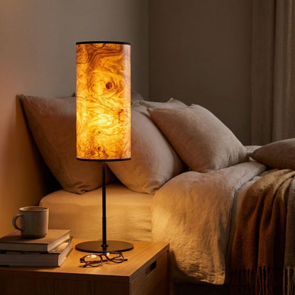 LeuchtNatur Tischleuchte Schwarz Holz Tischlampe Arboreus von LeuchtNatur | Handgemacht in Olivesche