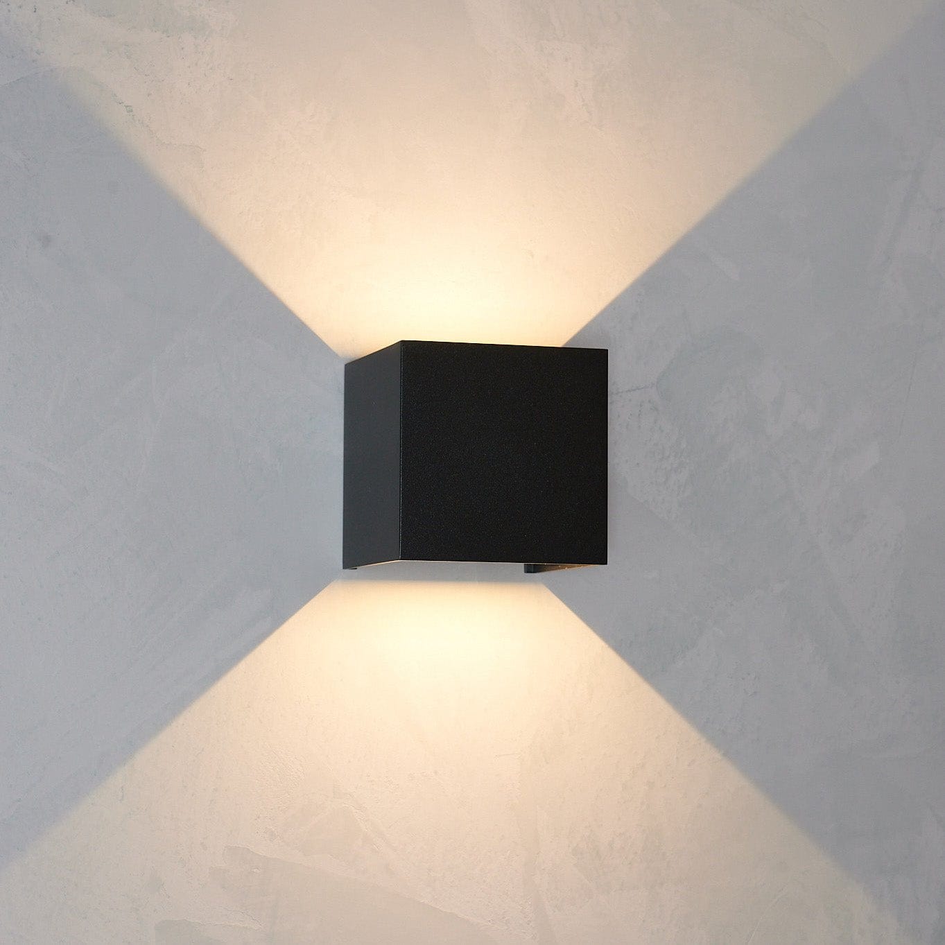 LeuchtNatur Wandleuchte Cubus Wandleuchte schwarz