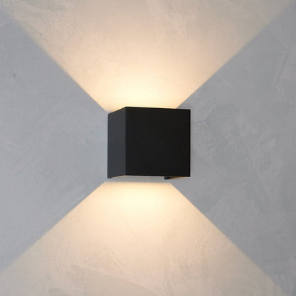 LeuchtNatur Wandleuchte Cubus Wandleuchte schwarz