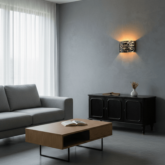 LeuchtNatur Wandleuchte Holzfurnier Wandleuchte Cortex von LeuchtNatur | Nero