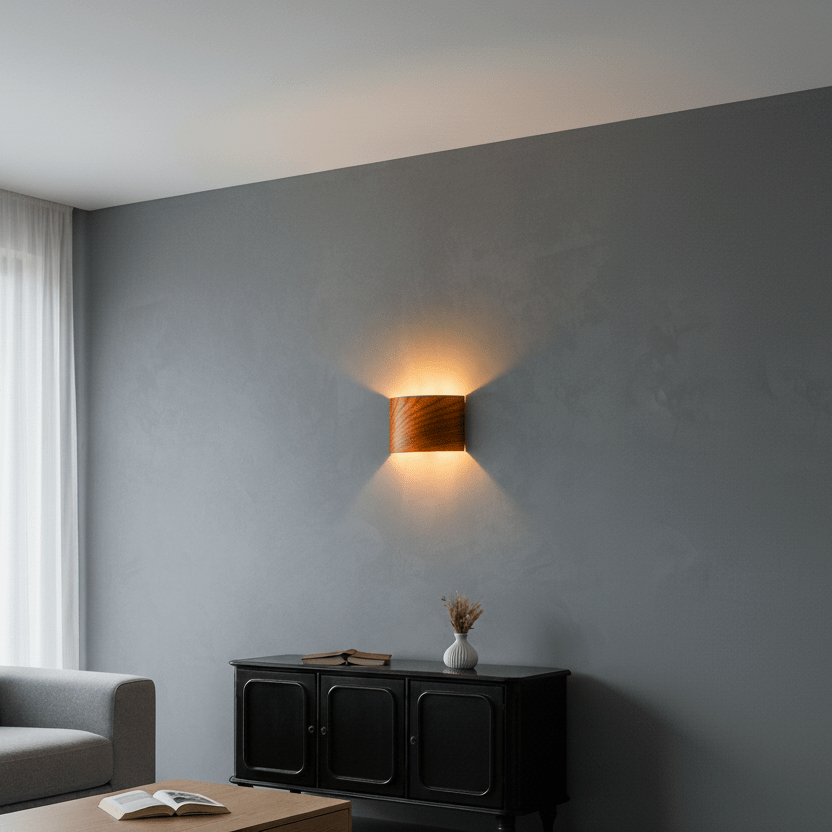 LeuchtNatur Wandleuchte Holzfurnier Wandleuchte Cortex von LeuchtNatur | Nussbaum euro