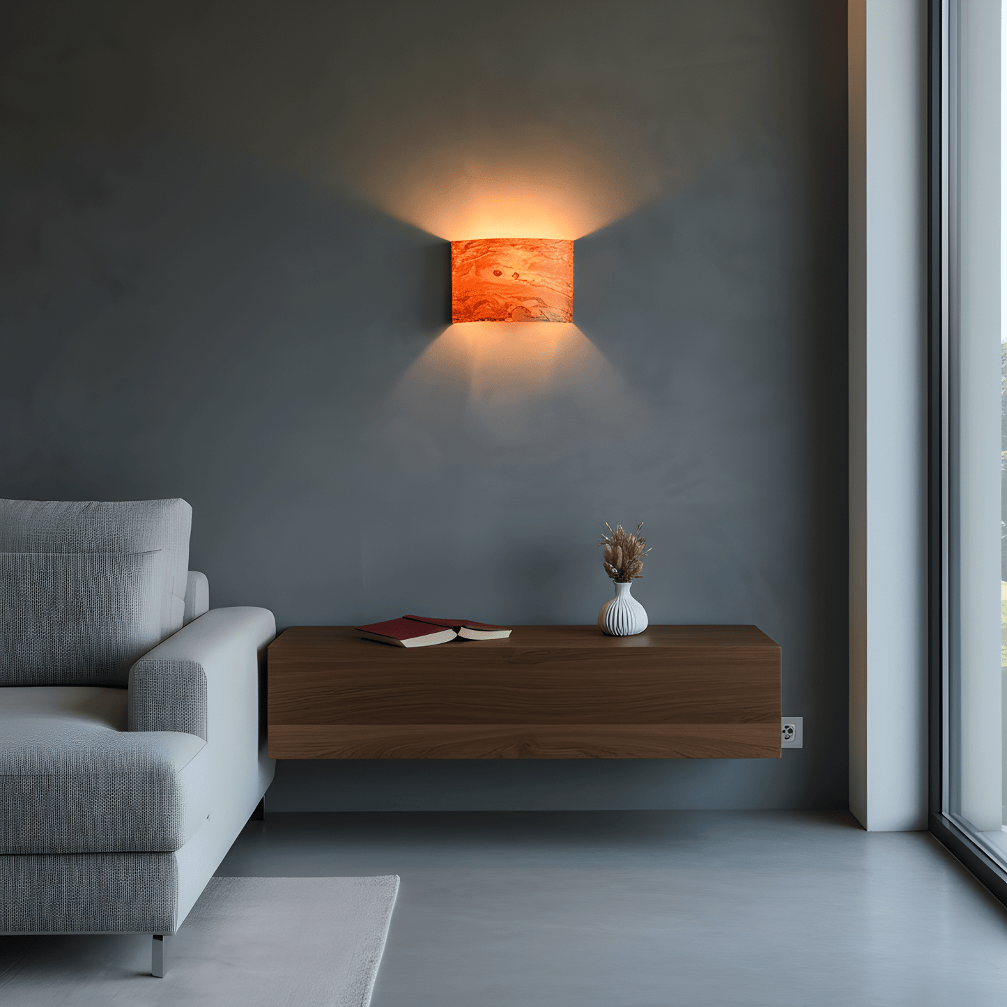 LeuchtNatur Wandleuchte Holzfurnier Wandleuchte Cortex von LeuchtNatur | Olivesche Maser