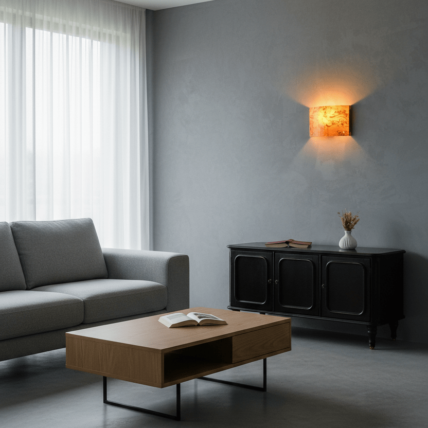 LeuchtNatur Wandleuchte Holzfurnier Wandleuchte Cortex von LeuchtNatur | Pappel Maser