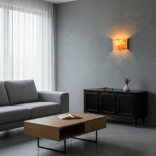 LeuchtNatur Wandleuchte Holzfurnier Wandleuchte Cortex von LeuchtNatur | Pappel Maser