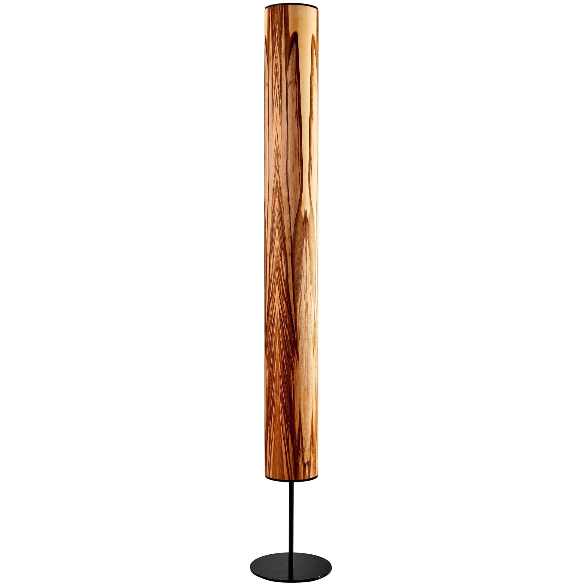 | Lampe Holzfurnier – Arbor Leuchtnatur Stehlampe Satin Nussbaum