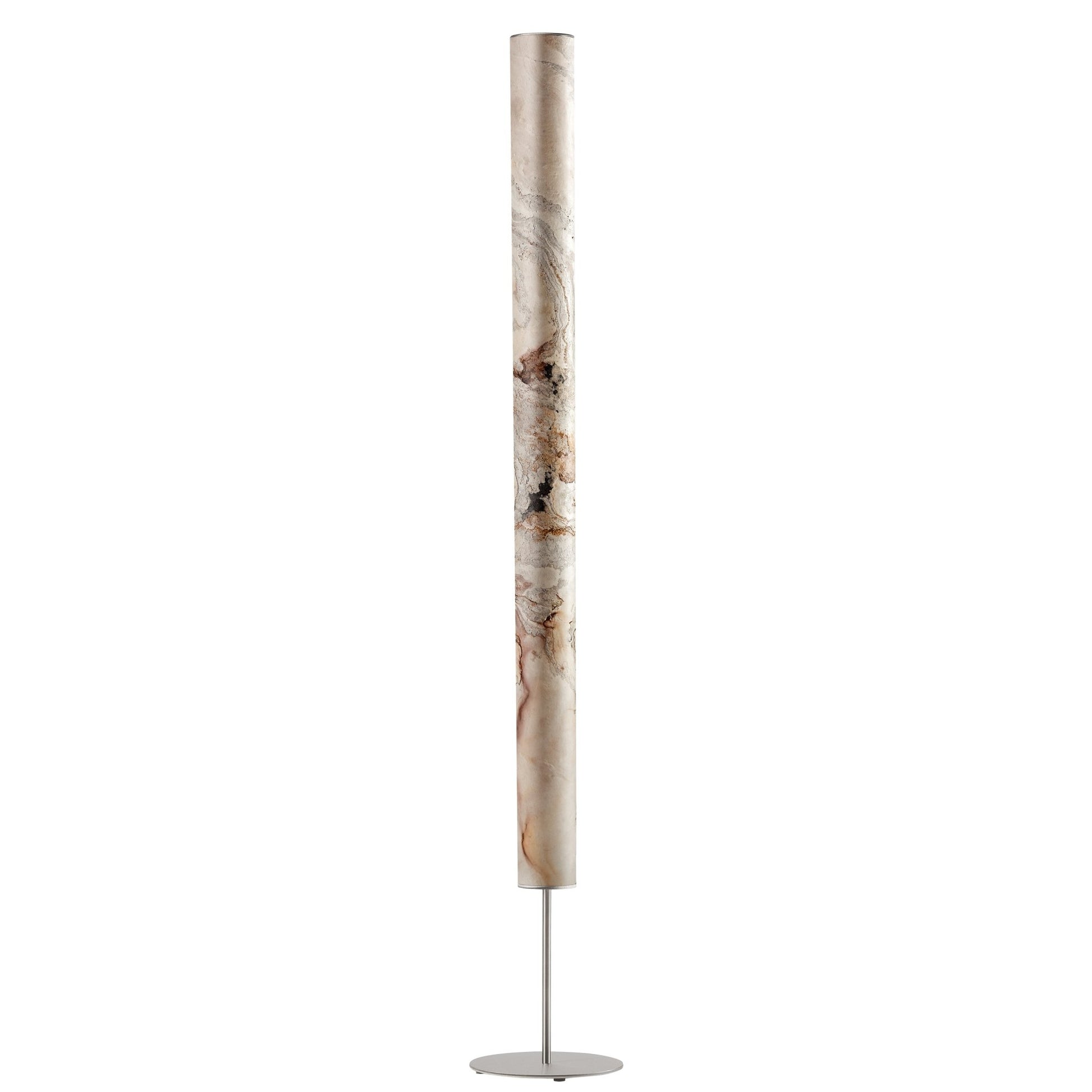 Columna Stehlampe Stein Weißperle mit Stab - Stehleuchte - Leuchtnatur